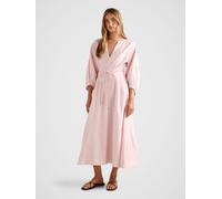 Forever New Forever New Pink Scarlett Cocoon Sleeves Midi Dress Pink EU 38 (UK 10)