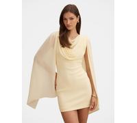 Forever New Forever New Yellow Bowie Mini Dress With Shawl Yellow EU 44 (UK 16)