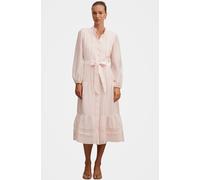 Forever New La bordure en dentelle Forever New Rachel contient une robe mi-longue en lin Rose EU 36 (UK 8)
