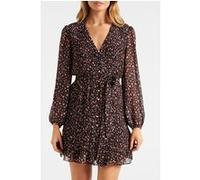 Forever New Lula Pleat Detail Mini Dress Ruby Parkhill Ditsy Taille: 14 | Robes Chemises Outlet | Femme