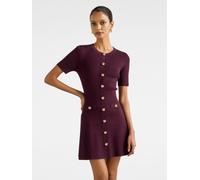 Forever New Robe courte Forever New Mallory à boutons, Petites tailles Violet EU 38 (UK 10)