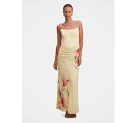 Forever New Robe longue sans bretelles imprimée Forever New Isra Jaune 44