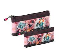 Forever Ninette Bicycle-Ensemble de Deux Sacs à Toilette, Bordeaux