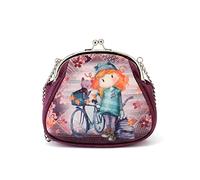 Forever Ninette Bicycle Sac à Bandoulière Retro Chaîne Grand, Bordeaux Rouge