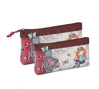 Forever Ninette Swing-Ensemble de Deux Sacs à Toilette, Multicolore