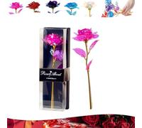 Forever Rose 24 carats Rose vif Galaxy - Cadeau éternel de Saint-Valentin pour elle