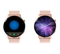 Forever SB-350 Montre Intelligente de Sport Bluetooth pour Homme et Femme avec Tracker de Fitness, étanche IP68, Compatible avec Android et iOS (Or Rose)