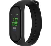 Forever SB-50 Fitband - Bracelet de fitness connecté Traceur d'activité & de fréquence cardiaque Discret et léger, longue durée de vie de la batterie Noir