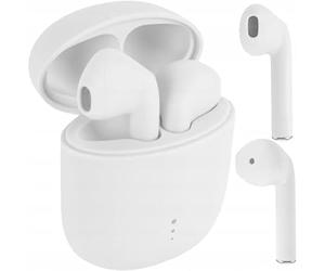 FOREVER Setty Écouteurs Intra-Auriculaires sans Fil Bluetooth 5.0 TWS, Casques stéréo, Chargement sans Fil et étui de Chargement Portable pour Android/iPhone/Samsung/Huawei (Blanc)