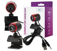 FOREVER Setty Webcam Micro pour Travail à Distance, Conférences, Enseignement à Distance, Réunions en Ligne 360°, Skype, Zoom, Teams, Caméra pour PC, Ordinateur Portable