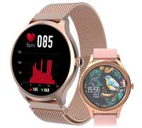 FOREVER Smartwatch ForeVive 3 SB-340 - Montre Femme Or Rose, Smartwatch légère et Tendance Or, Fitness, Sports, Cadran personnalisé, Bracelets interchangeables, Fonctions et Modes Sportifs, Etanche
