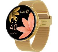 Montre Connectée Femme Élégante Suivi Santé Appel Bluetooth Forever Dorée