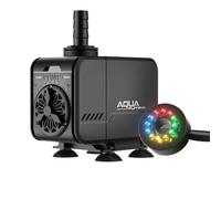 Forever Speed Aquarium Pompe à eau Pompe à étang Réglable Pompes à plongée pour Aquarium Teich Brunnen Jardin d'aquarium avec 12 lumières LED colorées (20W)
