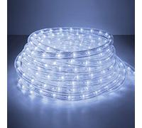 Forever Speed Guirlande lumineuse LED extérieure - 6 m - 216 LED - Étanche - Blanc froid - Halloween, jardin, Noël, mariage, fête