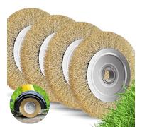 Forever Speed Lot de 4 Brosse Debroussailleuse,10mm Large Bross de Desherbage,110 x 16 mm Brosse Debroussailleuse Thermique Pour enlever la mousse des mauvaises herbes (Lot de 4)