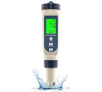 Forever Speed pH Mètre 5 en 1 pH EC TDS Salinité Température Testeur pH Piscine Testeur de Qualité de L'eau TDS Mètre pour Piscine, Eau potable, Aquarium, Spa, Hydroponique