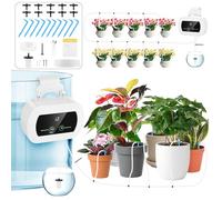 Forever Speed Système D'arrosage Automatique D'intérieur pour 10 Plantes en Pot, 300 Modes Arrosage Kit D'irrigation Goutte à Goutte Automatique Rechargeabilité pour Interieur, Balcons
