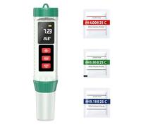 Forever Speed Testeur pH 5 en 1 pH Mètre, pH/EC/TDS/Salinité/Température Testeur D'eau de Haute Précision avec Affichage VA, Testeur pH Piscine pour Piscine, Eau potable, Aquarium, Hydroponique