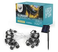 Forever SUNARI FLS-86 Guirlande lumineuse solaire à 30 LED, 600 mAh Li-Ion, 6,5 m, étanche, guirlande lumineuse solaire pour décoration de Noël, Halloween
