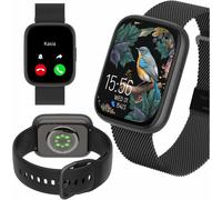 Forever Sw-330 Forevigo 4 Smartwatch Pour Femmes, Compatible Android Et Ios, Amoled 1.95"", Bluetooth, Ip68, Compteur De Calories, Podomètre, Modes Sport, Chargement Par Induction, Noir