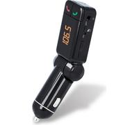 Forever Transmetteur FM Bluetooth pour Voiture, Chargeur avec 2 Ports USB et Mains Libres, Transmetteur Radio de Voiture Adaptateur Radio FM sans Fil Bluetooth pour Voiture Supporte la clé USB