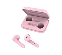 FOREVER TWE-110 EARP - Écouteurs Bluetooth sans fil avec poche de chargement - Contrôle tactile TWS - Microphone intégré - Écouteurs intra-auriculaires - Avec batterie externe - Rose