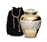 Forever URNS - Grande urne pour cendres d'adulte homme et femme | Cadeau commémoratif - En laiton de haute qualité - Thème balai classique - Boîte de protection en velours - Boîte commémorative