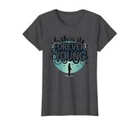 Forever Young : Don't Let The Old Man in Vintage Graphic T-Shirt, Femme, Chiné Foncé, XXL