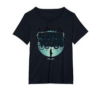 Forever Young : Don't Let The Old Man in Vintage Graphic T-Shirt, Femme Grandes Tailles, Noir, 1X