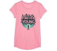 Forever Young : Don't Let The Old Man in Vintage Graphic T-Shirt, Fille, Rose, S