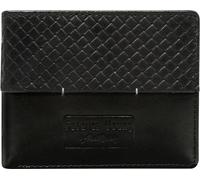 Forever Young | Portefeuille, noir, en cuir, pour hommes, noir, 10x12.5 cm