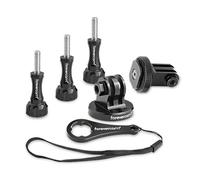Forevercam 5-in-1 Action Camera Aluminum Thumbscrew Accessories Tripod Mount Adapter kit for GoPro Session,FusionHero,6,5,4,3+,3,2,1