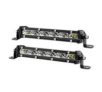 FOREVERED LED Phare 12v 24v, 2PCS 30W 17cm Projecteur Spot Phare de Travail Longue Portee LED Phare LED MotoVoiture Barre LED Feux de Travail Lampe de Travail pour Truck ATV SUV IP68