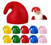 Foreverup Chapeaux de Nain pour Carnaval, 10pcs Chapeau Nains de Schtroumpf Novateur, Accessoires de Costume de Nains, Bonnet de Nain pour Adulte, Accessoire de Déguisement pour Groupe Carnaval Fête