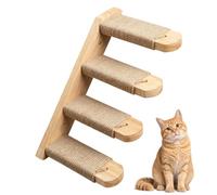 Foreverup Étagère murale d'escalade pour chat, escalier à quatre marches avec corde en sisal pour jouer à l'escalade et plate-forme