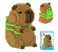 Foreverup Micro Blocs De Construction 1606 Blocs, Mini Brique Figure Jouets, Bricolage Mini Blocs De Briques Jouet Set pour Enfants Et Adultes Artisanat Fait Main (Capybara)