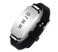 ForeverWill Bracelet réglable en silicone WWJD pour adultes et enfants, avec inscription « What Would Jesus Do » - Inspirant Christ Jésus Esprit - Bijoux chrétiens pour femmes, hommes, enfants,
