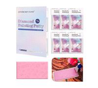 ForeverYoung Mastic pour peinture diamant, adhérence durable, colle d'argile scientifiquement formulée, cire pour accessoires et outils d'art diamant (15 g x 6)