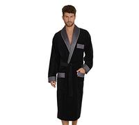 Forex Lingerie Peignoir de bain élégant et de qualité supérieure en coton pour homme dans un superbe design. - Bleu - XX-Large
