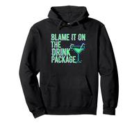 Forfait « Blame It on The Drink Cruise » Retro Glitch Sweat à Capuche