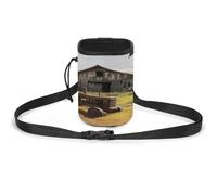 Forfait de dressage léger pour animaux de compagnie, vieille grange en bois avec imprimé tracteur rouillé, sac de dressage polyvalent pour animaux de compagnie, accessoire élégant idéal pour promener