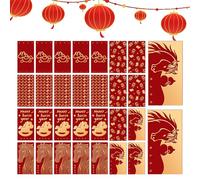Forfaits pour annuels - Enveloppe de papier, d'argent pour le Nouvel An chinois | Nouvelle célébration Anniversaire Mariage Vacances Bureau Adultes 2026 Fe