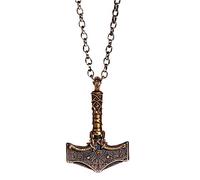 ForFox Collier marteau de thor Mjolnir viking en argent sterling 925 pour homme et femme pendentif de protection avec boussole vegvisir bijoux nordique chaîne 60cm