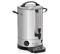 Forgast Chaudière à eau | Acier inoxydable | Capacité 20 litres | Distributeur d'eau | Chauffe-eau | Bouilloire | Bac collecteur | Deux poignées | Protection contre la surchauffe | Facile à nettoyer