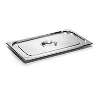 Forgast Couvercle | Acier inoxydable | Écologique | Format GN 1/1 | Dimensions 53x32,5 cm | pour conteneur GN | Récipient gastronorme en acier inoxydable | Lavable au lave-vaisselle