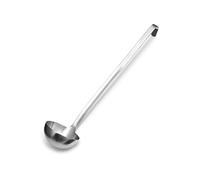 Forgast Cuillère de service | Monoblok | Acier inoxydable | Louche à sauce, salade | Cuillère à verser | Manche à crochet | Facile à nettoyer | Capacité 200 ml | Longueur 49,5 cm | Diamètre 9 cm
