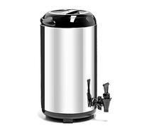 Forgast Distributeur Isotherme Chaud et Froid avec Robinet,10L,Thermos Thé Bureau pour vin Chaud Thé Café Soupe au Lait,Acier Inoxydable FG05109