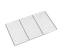 Forgast Grille | Grille de Four | Acier Inoxydable | Chromée | Dimensions 53x32,5 cm | Format GN 1/1 | Grille de Remplacement pour Barbecue | Facile à Nettoyer | Lavable au Lave-Vaisselle