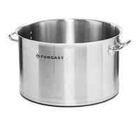 FORGAST Marmite Induction 6L Sans Couvercle, Faitout Inox Ø 24 cm | Qualité Professionnelle Tous Feux, Fond Sandwich 3mm, Idéal Plats Mijotés et Soupes, Lave-Vaisselle