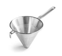 Forgast Passoire de cuisine chinoise | Acier inoxydable | Diamètre 20 cm | Haute qualité | Perforé | Cône de cuisine tamisant les liquides et les aliments | Lavable au lave-vaisselle